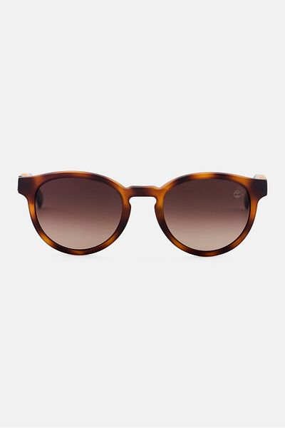 Timberland Men TB932352H51 Round Sunglasses,Brown