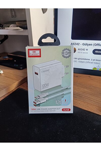 120W hızlı şarj cihazı USB-C