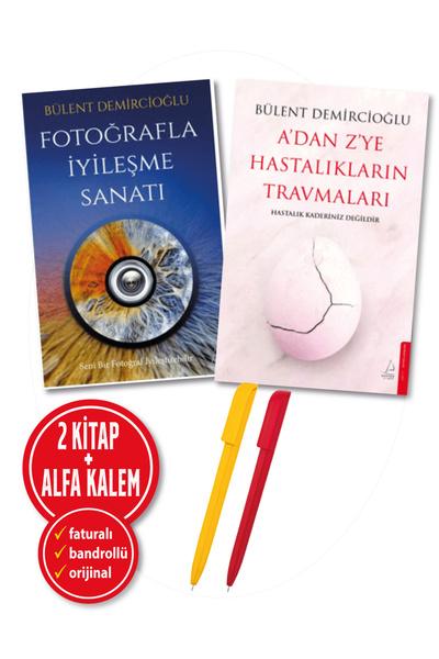 Destek Yayınları Alfa Kalem+ A’dan Z’ye Hastalıkların Travma+Fotoğrafla İyileşme Sanatı(Bülent Demircioğlu)2 Kitap
