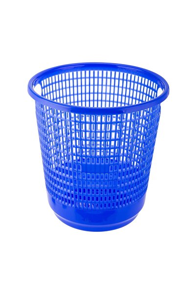 AKDC سلة المهملات الورقية 28 سم × 28 سم × 30 سم باللون الأزرق