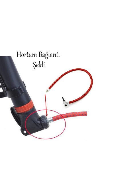 Badem10 Bicycle Pump 50 cm Standard, Spare 1 Piece