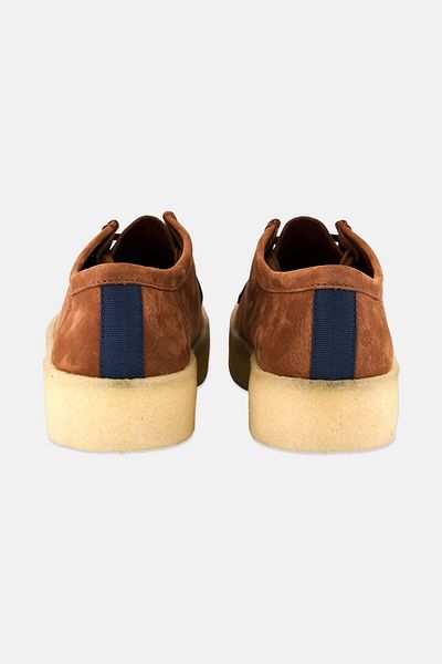 CLARKS Men Medium Wallabee Cup Lace Up Shoes, Dark Tan