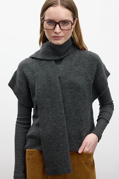Manuka Düzyorgu Scarf Knitwear Suvertex Anthracite