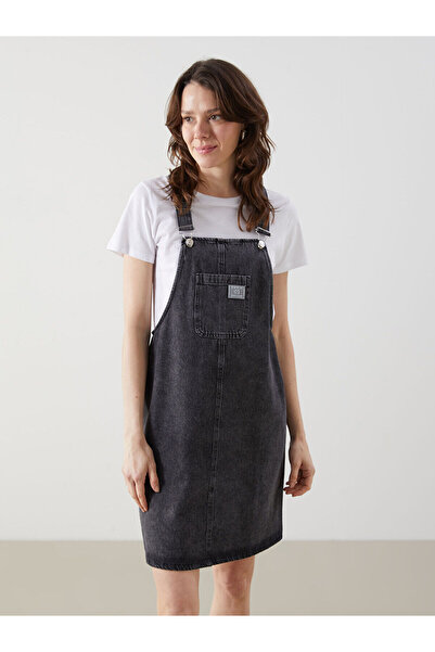 LC Waikiki Nevavm with Difference Lcw Comfort Black Square Neck Printed Strap...