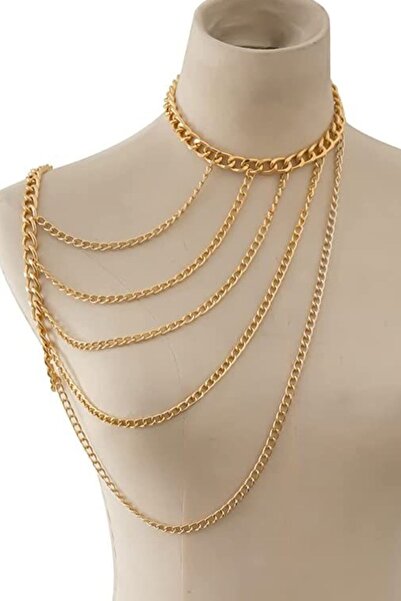 LIVOSH تصميم إكسسوار سلسلة سميكة العنق سلسلة سميكة