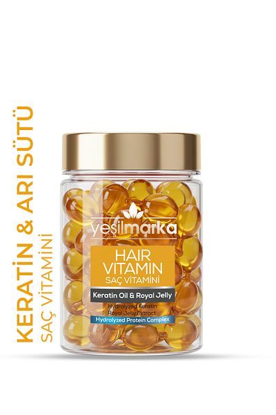 yeşilmarka Hair Vitamin - Keratin Dying & Royal Jelly: Hair Repairing Treatment Oil - Vibrant & Bright Look