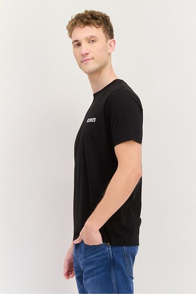 Riders by Lee Black Regular Fit Crew Neck 100% Cotton T-Shirt