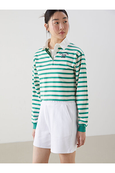 LC Waikiki Hanorac pentru femei cu imprimeu Los Angeles cu guler polo sezon n...