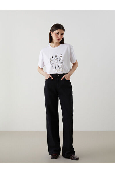 LC Waikiki Pantaloni de jeans pentru femei Baggy Fit S5LK72Z8NVY