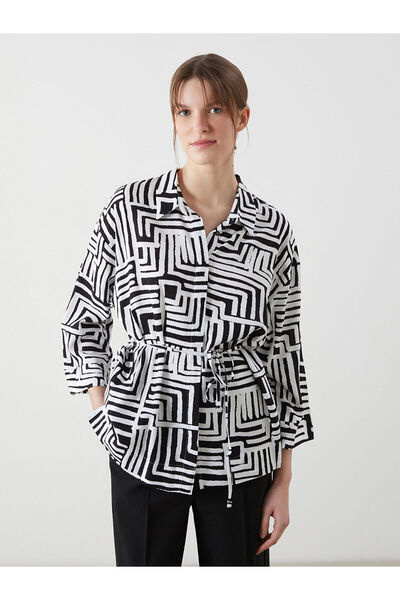 LC Waikiki Nevavm Patterned Women's Shirt with Difference