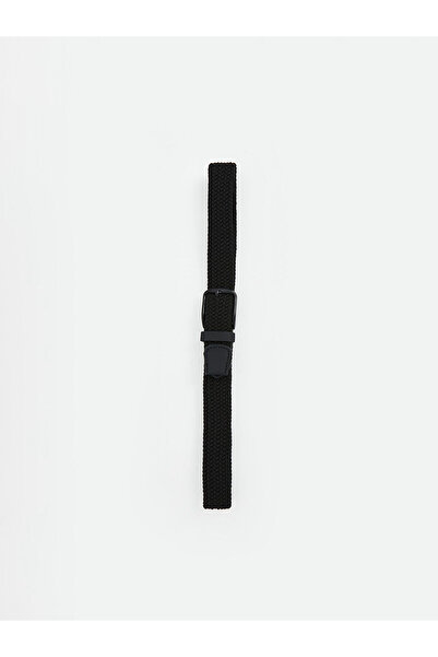 LC Waikiki LCW ACCESSORIES Siyah Hasır Erkek Kemer 2'li