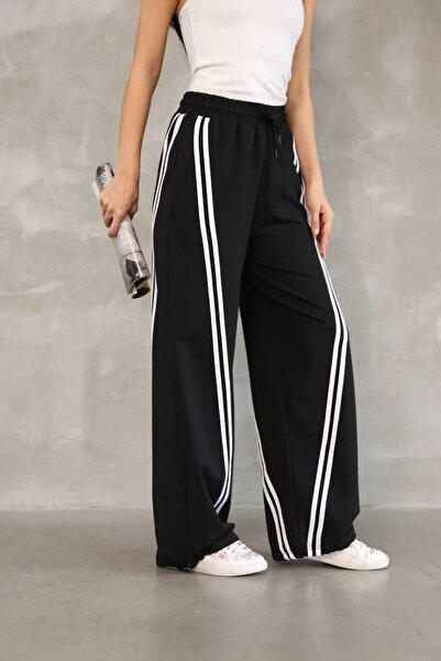 sportiness Pantaloni de sport Relax Fit cu linie dublă