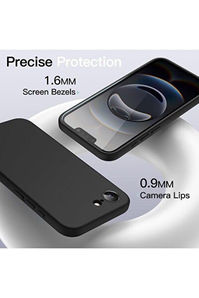 m.tk moveteck Apple iPhone 16e Kılıf Kamera Korumalı Yumuşak Renkli Silikon Kapak Silinebilir Mat Hisli