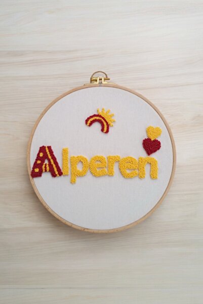 afralya home Sarı Kırmızı Galatasaray Hediyelik Kişiye Özel İsimli Kapı Süsü ...