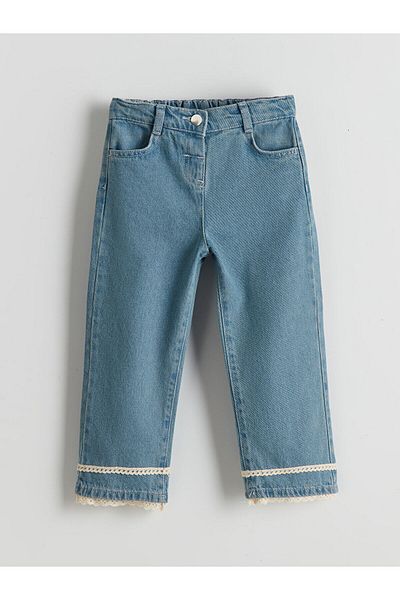 LC Waikiki Pantaloni de jeans pentru fete cu talie elastică