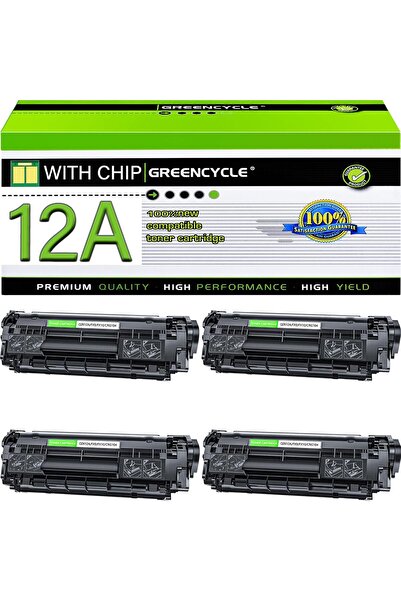 HP Q2612A MUADİL İTHAL TONER 1020 1010 1012 1018 1022 1022N 3015 3030 3052 *YENİLEME DEYİLDİR*4 ADET