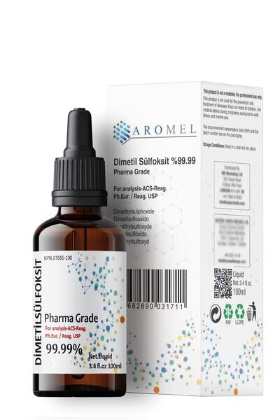 Aromel Dmso, Di Metil Sülfoksit 100 ml | Alman Menşei | Cam Şişe