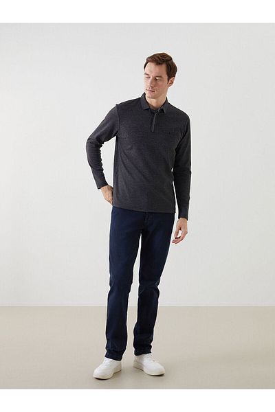 LC Waikiki Polo Neck Long Sleeve Men's Sweatshirt