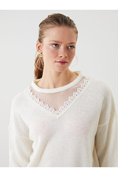 LC Waikiki LCWAIKIKI Klassischer Damen-Strickpullover mit Rundhalsausschnitt ...