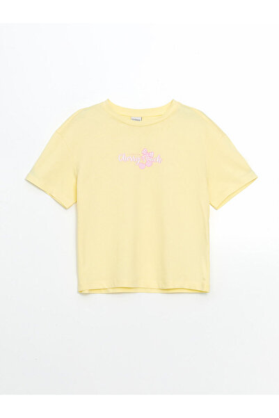 LC Waikiki تي شيرت بياقة دائرية للفتيات من Peak New Season