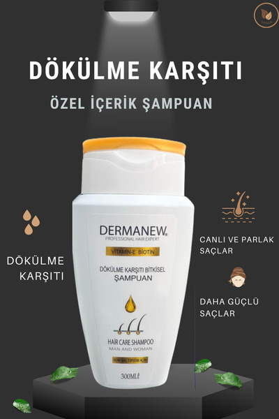 Dermanel Dermanew Dökülme Karşıtı Kadın Ve Erkek Özel İçerik Şampuan