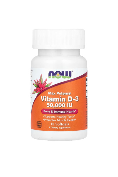 Now Foods Now Foods Vitamin D3 Max Potency 50,000 IU 12 Softgels - İthal
