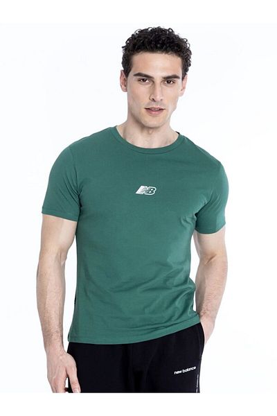 New Balance Πράσινο ανδρικό μπλουζάκι - Mnt1347-grn