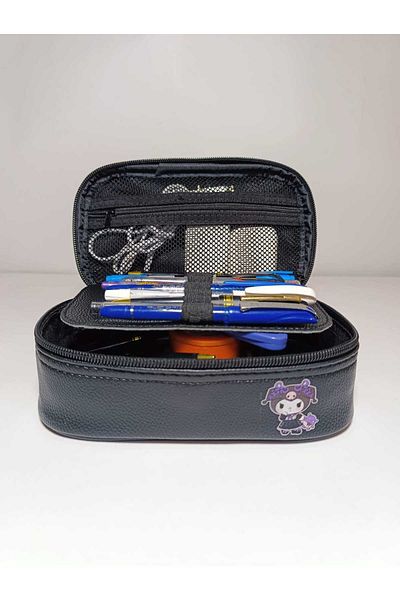 VoyagerBAG Kuromi Printed Sunii Leather Luxury Pencil Case and Stationery for School