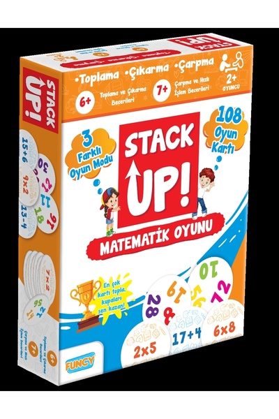 Doğan Oyuncak Dünyası Stack up I'M Learning Math! - Math Activity Game - Math Word Game - Mind Game Intelligence