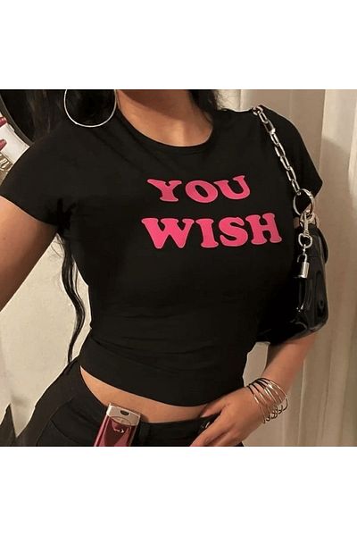 Gofeel Μπλούζα με στάμπα με λουράκι Boy You Wish