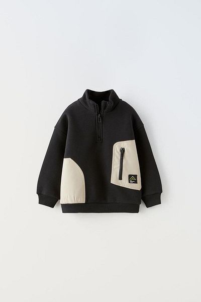 Magu Boys' Winter Cotton Sweatshirt and Sweatpants Set - Zippered and Pocketed