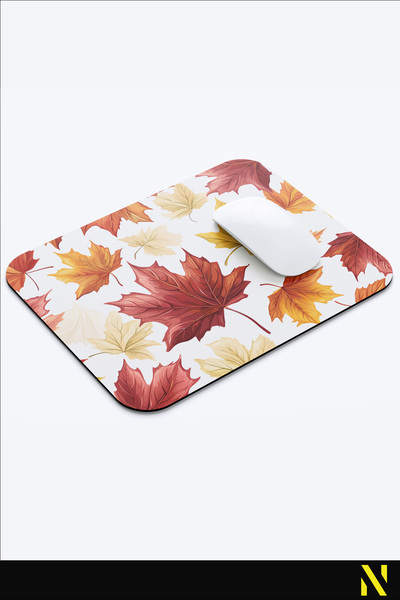 nilizma Mousepad ergonomic cu model de frunze, bază anti-alunecare, pentru uz...