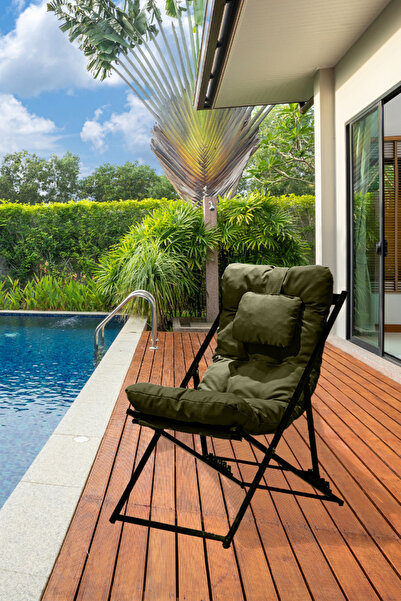 Genel Markalar Napper Katlanabilen Şezlong Katlanır Sandalye Bahçe Balkon Ter...