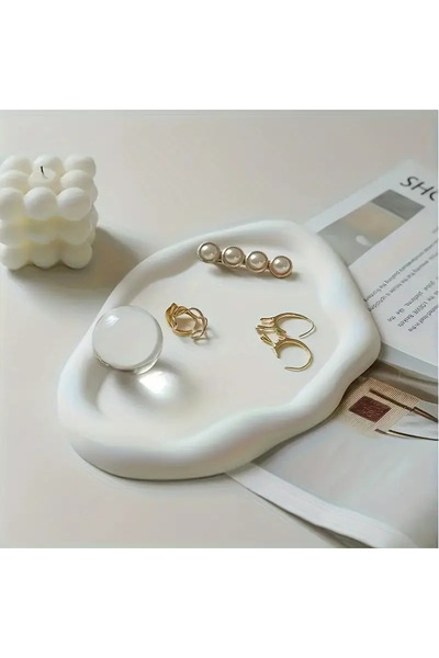 Genel Markalar Beton Dalgalı Sunum,altlık,tabak , Takı Aksesuar Tepsisi, Deko...