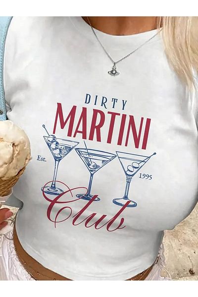 Gofeel Μπλούζα με στάμπα με λουράκι Boy Dirty Martini