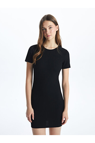 LC Waikiki فستان أسود جديد للموسم الجديد من GULIS GİYİM بياقة الدراجة