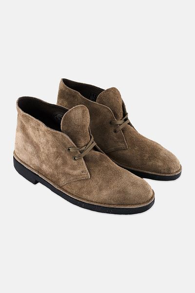 CLARKS Men Standard Fit Desert Boot Ankle Boots, Grey