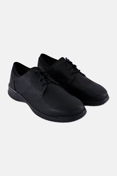 CLARKS Men Wide Donaway Plain Lace Up Formal Shoes, Black