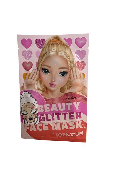 Top Model Glitter Face Mask - Smile