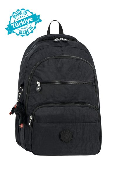Niss Store Unisex Monkey Gift Αδιάβροχο Crinkle καθημερινό σακίδιο πλάτης και σχολική τσάντα