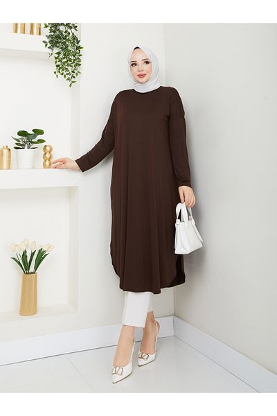 MODAMÜNASİP Wonderful Combed Oval Tunic