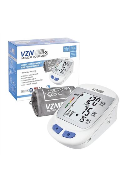 VZN Türkçe Konuşan Geniş Boy Manşet Dijital Tansiyon Aleti Dbp-1312