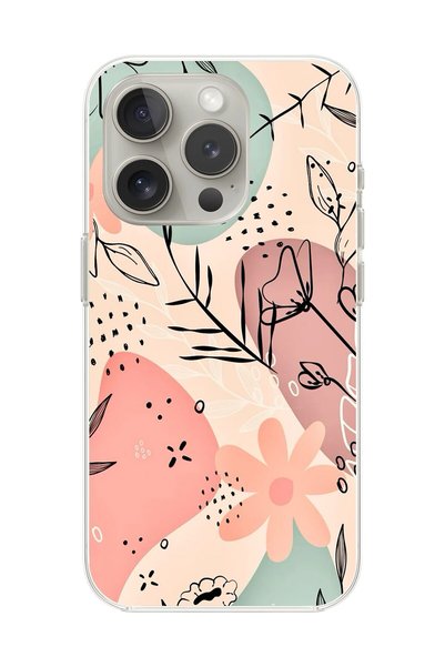 Dali Design حافظة شفافة متوافقة مع هاتف iPhone 16 Pro Max بتصميم زهور