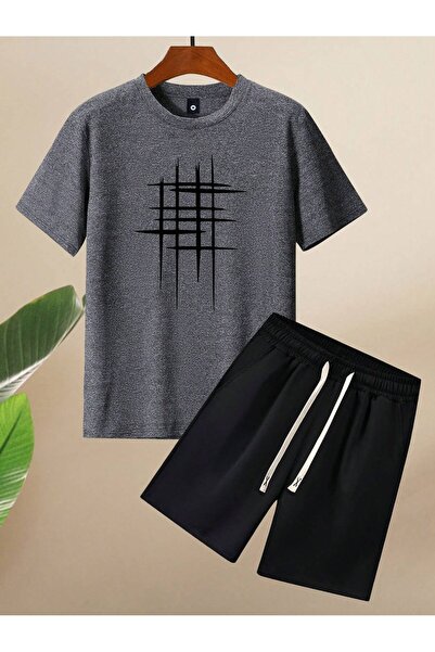 Tarzsokak شورت خصر مطبوع برسومات للرجال