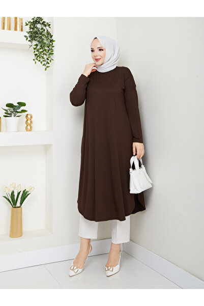MODAMÜNASİP Wonderful Combed Oval Tunic
