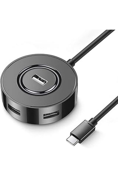TRENDMEN Polham Jazos Jazos 4in1 من النوع C إلى 4x USB 3.0 قارئ مقرنة USB 3.0 محول Hup، لوحة مفاتيح، ماوس، طابعة، سهم USB