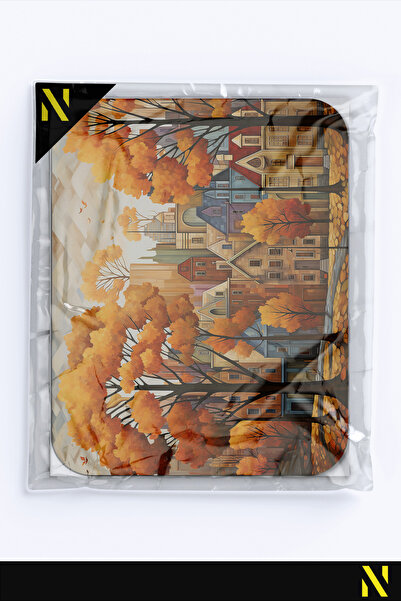 nilizma Ергономична подложка за мишка с градски мотиви, с неплъзгаща се основа, за дома и офиса