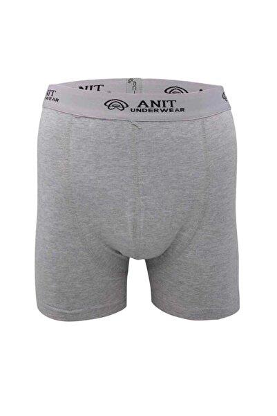 Anıt بوكسر رجالي من الليكرا بأرجل قصيرة رمادي - 1115A
