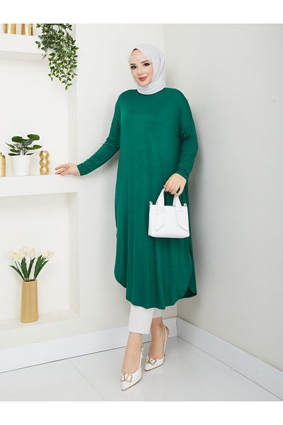 MODAMÜNASİP Wonderful Combed Oval Tunic