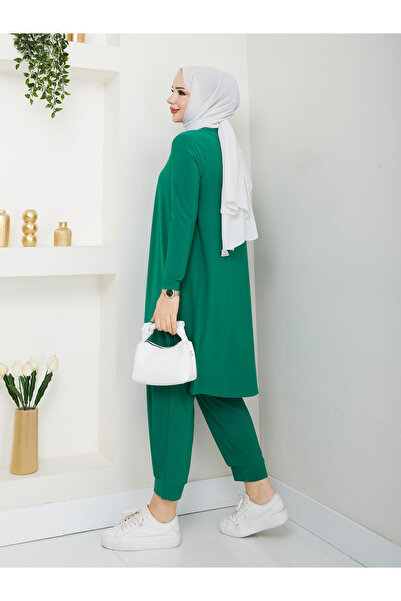 MODAMÜNASİP En Güzel Renkleriyle Sandy Şalvar Detaylı Pantolonlu Takımım